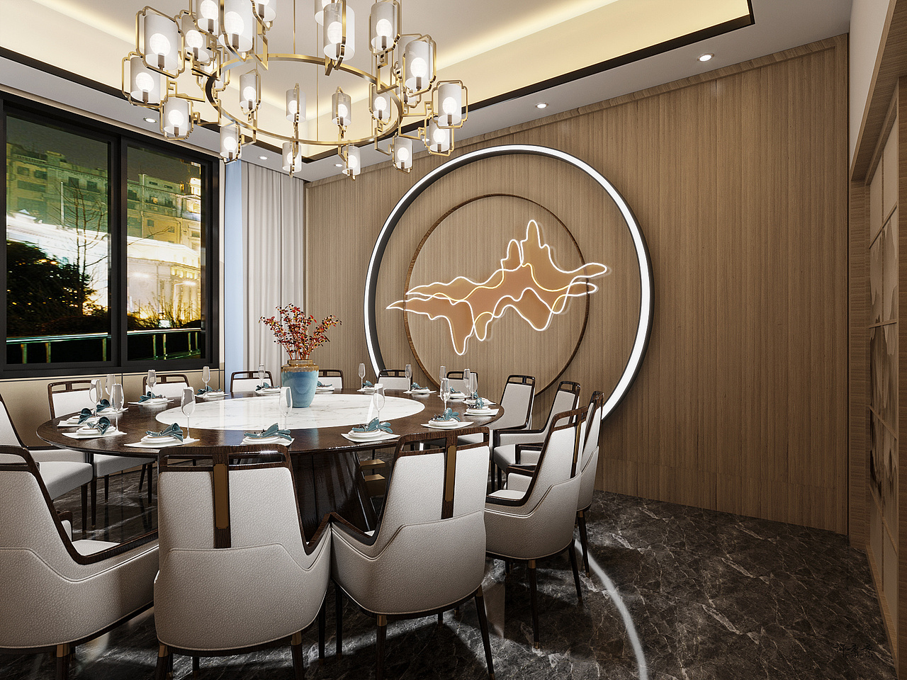 新中式餐饮店（图ZMjcwNTkxODA0） - 酒店餐饮设计 - 站酷设计师星夜柔柔原创素材 - 站酷ZCOOL