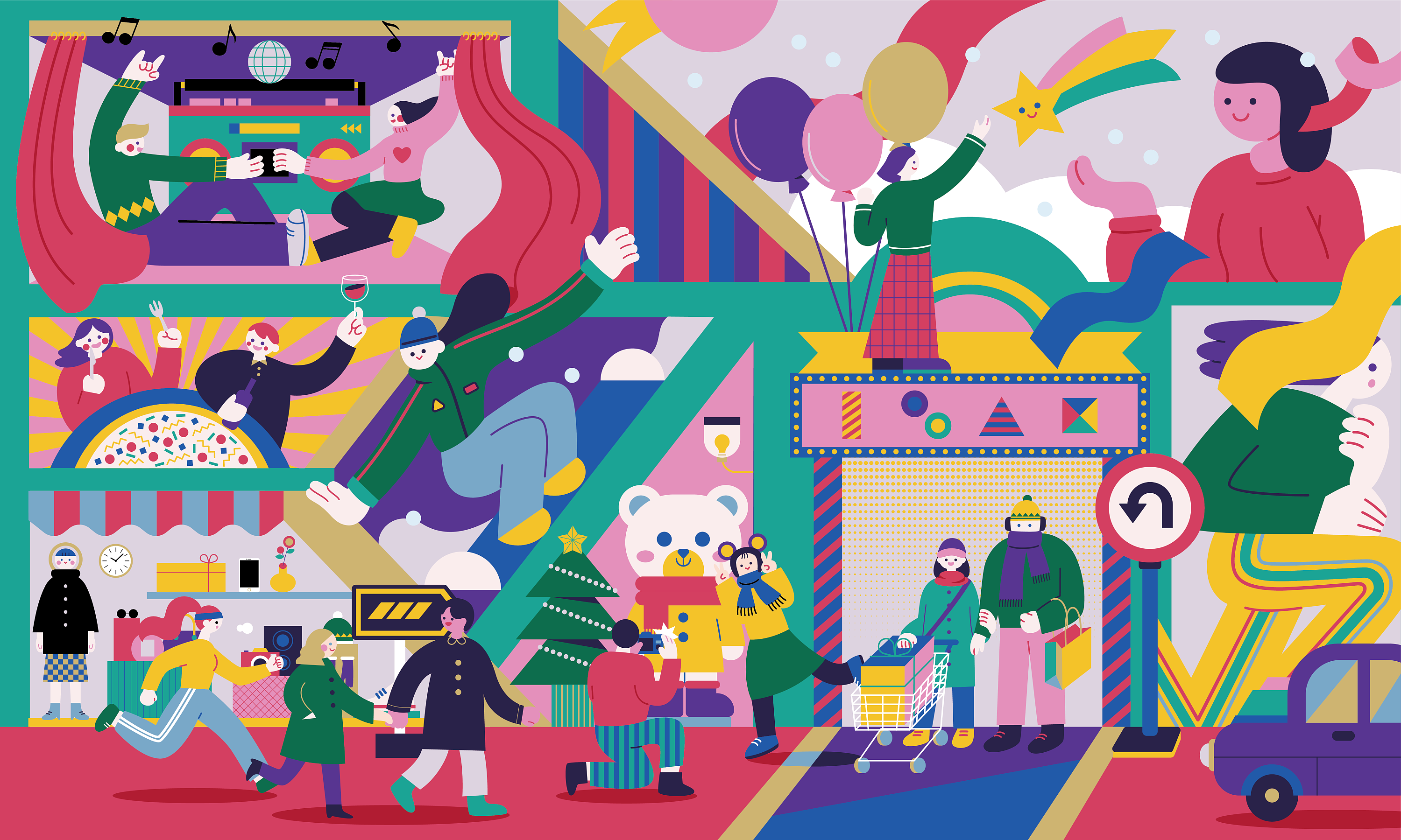 华润1234 space主视觉kv海报设计