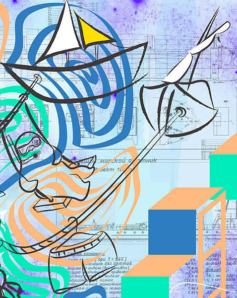 灯箱插画-Boatbuilder（图ZNTkwNTExMzI=） - 商业插画 - 站酷设计师椭椭原创素材 - 站酷ZCOOL