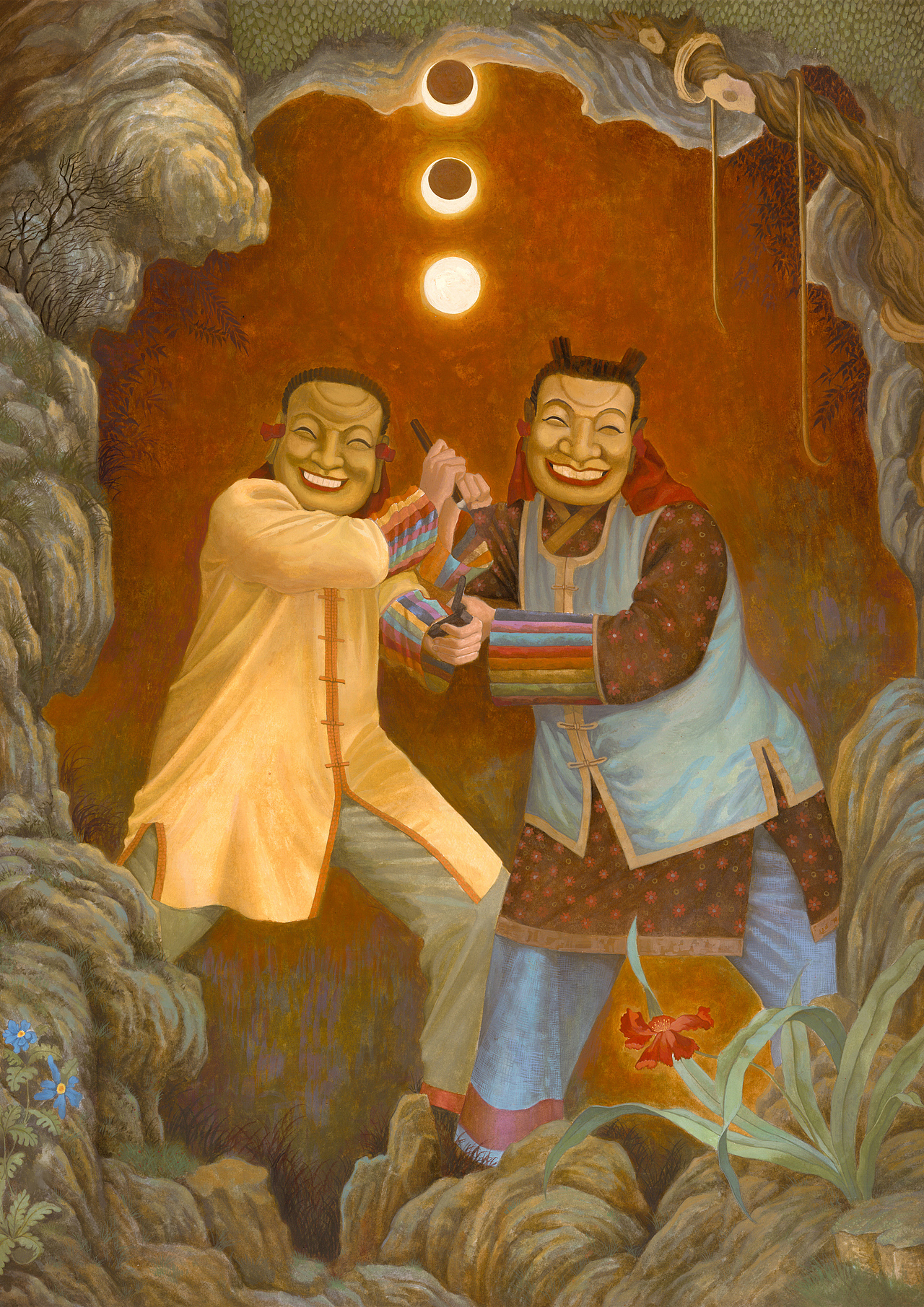 宣传插画——傩戏的视觉化海报（图ZMjgzNjA2MTMy） - 商业插画 - 站酷设计师云祗kumo原创素材 - 站酷ZCOOL