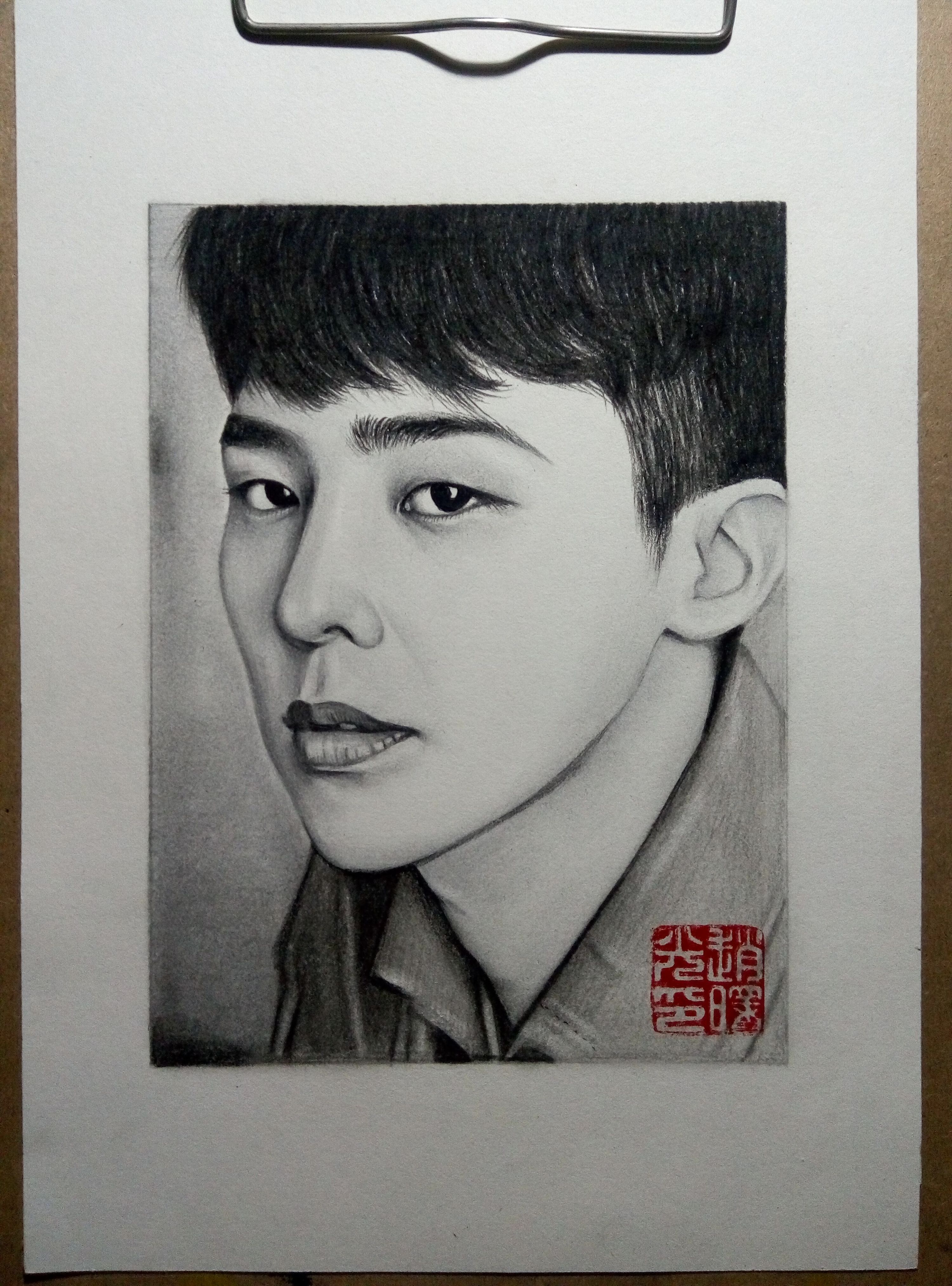 权志龙素描|纯艺术|素描|曙光的画 - 原创作品 - 站酷 (zcool)