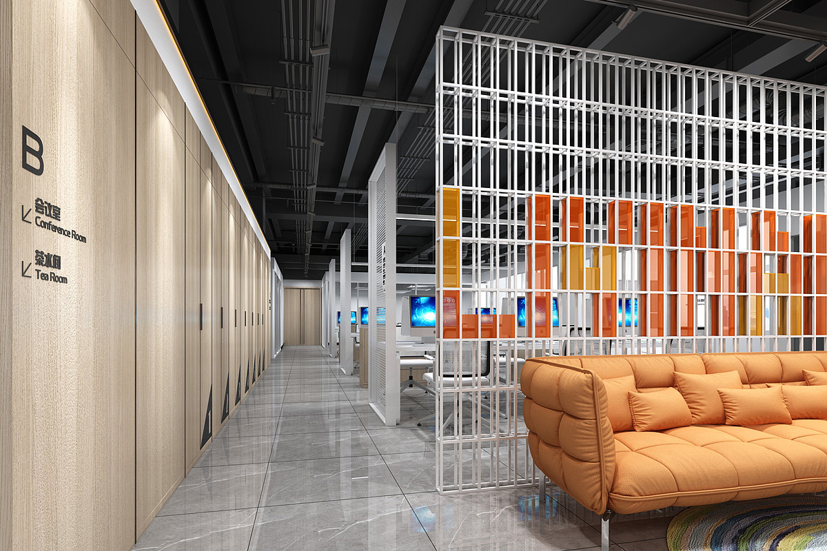 永祺办公展厅设计装修案例-丽音艺术办公室