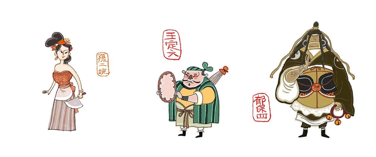 水浒一百单八将（图ZMjQ2MjIzODY4） - 商业插画 - 站酷设计师萧白天原创素材 - 站酷ZCOOL