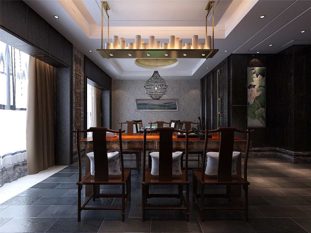 郑州中式办公室装修公司|中式风格办公室装修设计案例（图ZMTEwNzAwOTUy） - 家装设计 - 站酷设计师金博大办公室装修原创素材 - 站酷ZCOOL