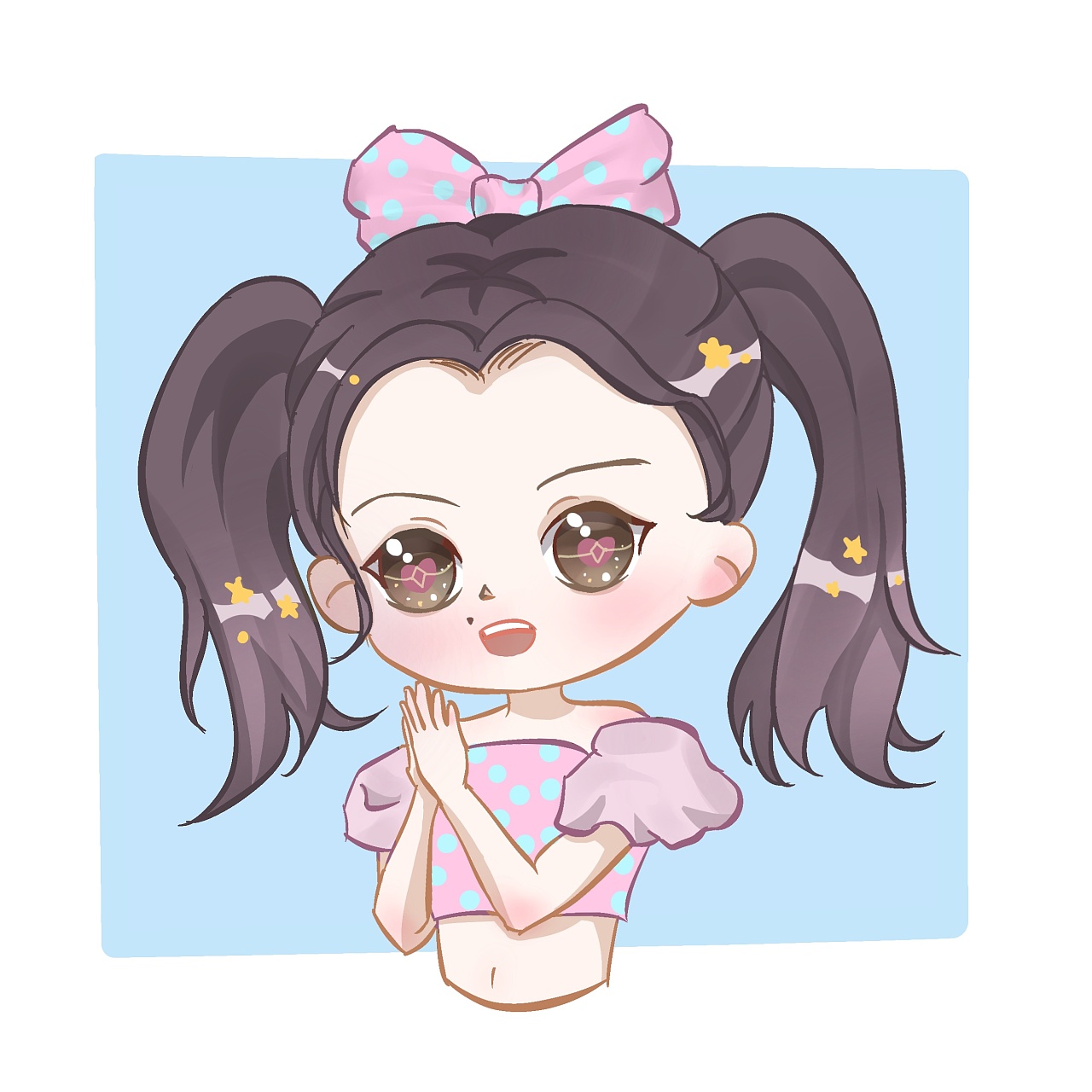 我爱的婧妹之安崎|插画|创作习作|dingciel - 原