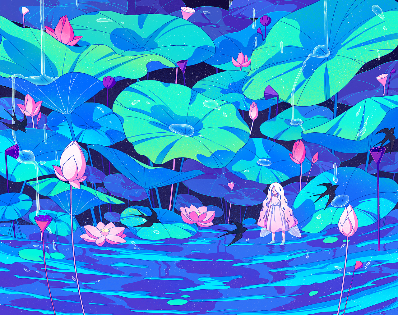 《春雨》（图ZMzE5OTAyMzA0） - 创作习作 - 站酷设计师希卡w原创素材 - 站酷ZCOOL