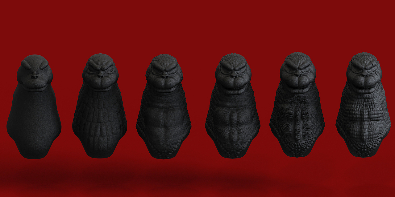 怪斯拉强袭（图ZMjQyMjU3ODQw） - 玩具 - 站酷设计师建模机器MK原创素材 - 站酷ZCOOL