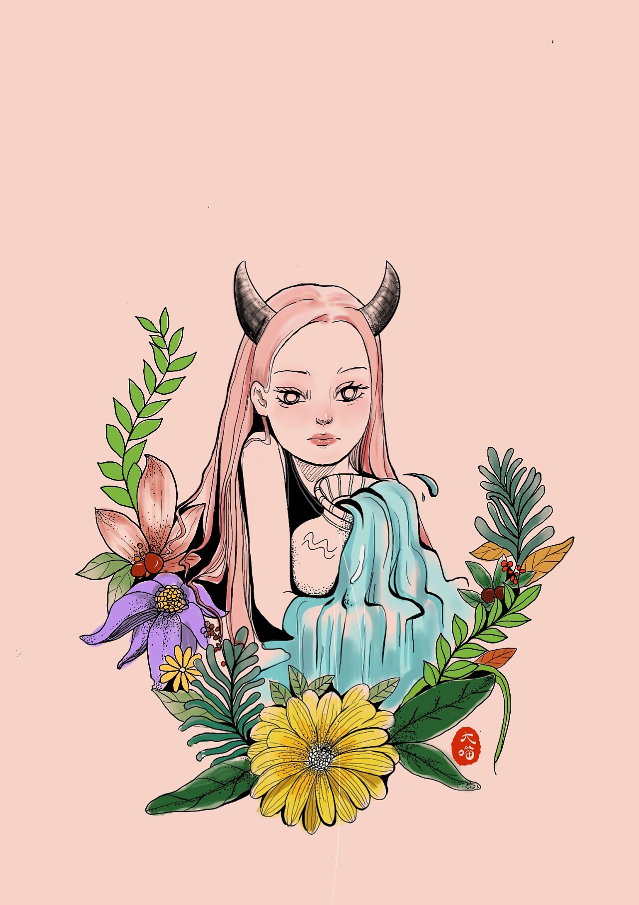 星座拟人|插画|创作习作|8萝卜 - 原创作品 - 站酷 (zcool)