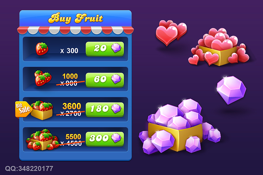 甜蜜消除（ios游戏）（图ZMzY5NzY1ODg=） - 游戏UI - 站酷设计师喵歌原创素材 - 站酷ZCOOL