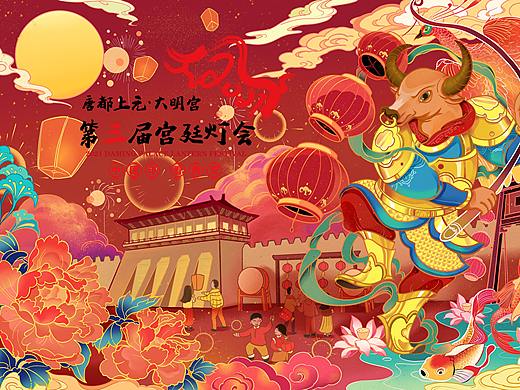 牛年大吉|2021西安大明宫国家遗址公园灯会