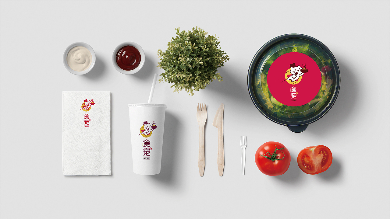餐饮外卖萌系品牌标志设计品牌视觉（图ZMTk1MjUwNjYw） - 品牌 - 站酷设计师赤兔创意原创素材 - 站酷ZCOOL
