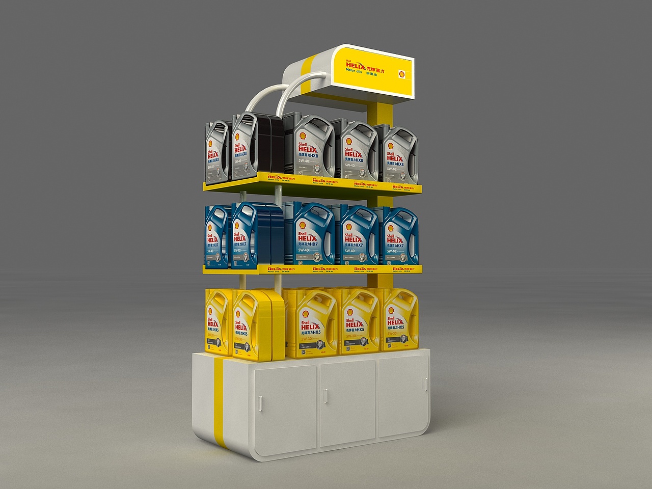 壳牌汽车润滑油展架
