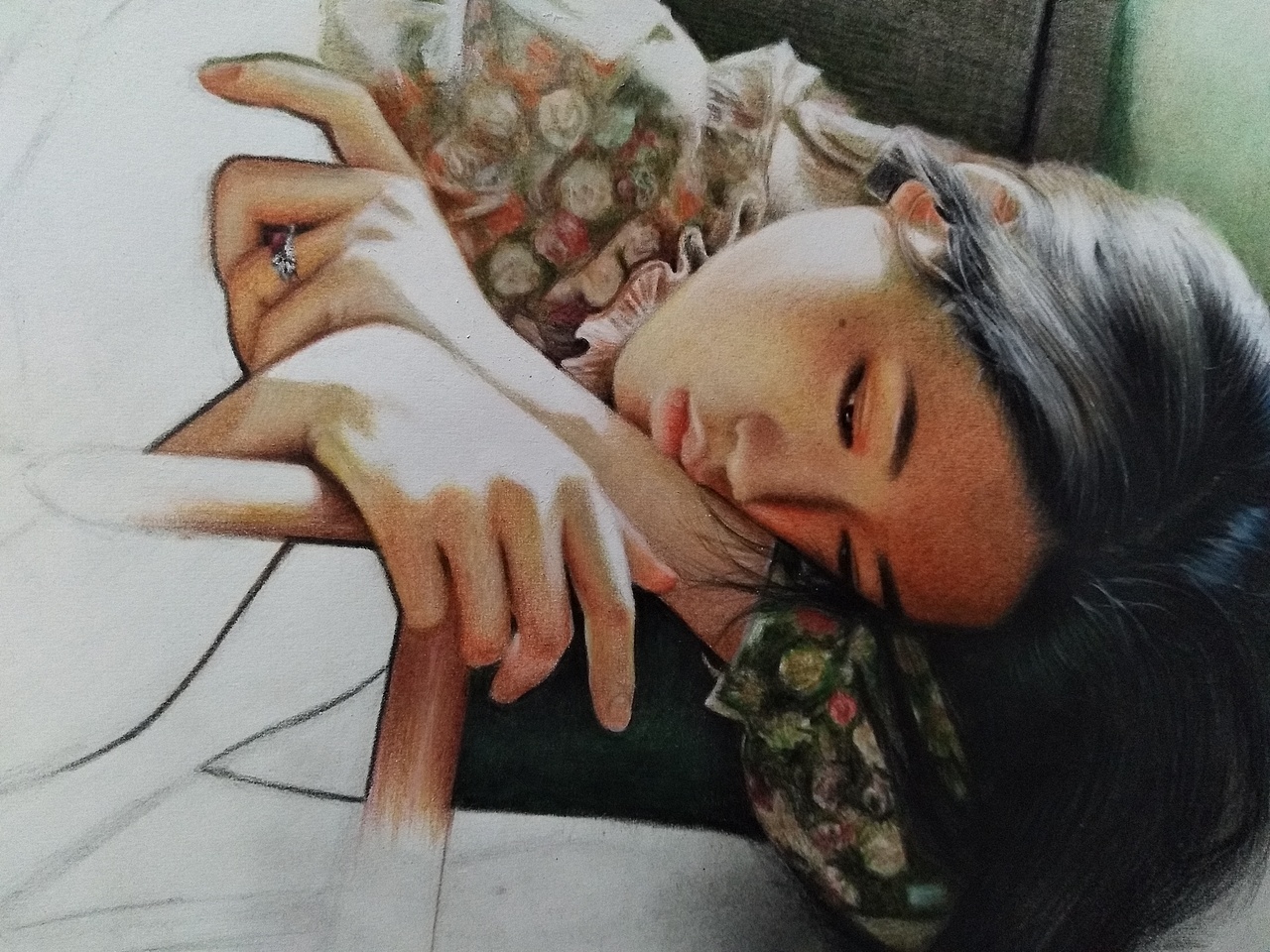 阳光下的女孩（图ZMTYwOTczNTUy） - 绘画 - 站酷设计师李胜仁原创素材 - 站酷ZCOOL