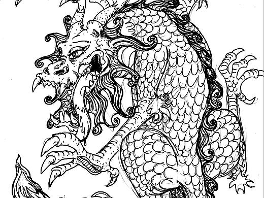 山海经神兽 蛊雕（个人主页-ZNDQzMjExNjQ=） - 创作习作 - 站酷设计师kito2501原创素材 - 站酷ZCOOL