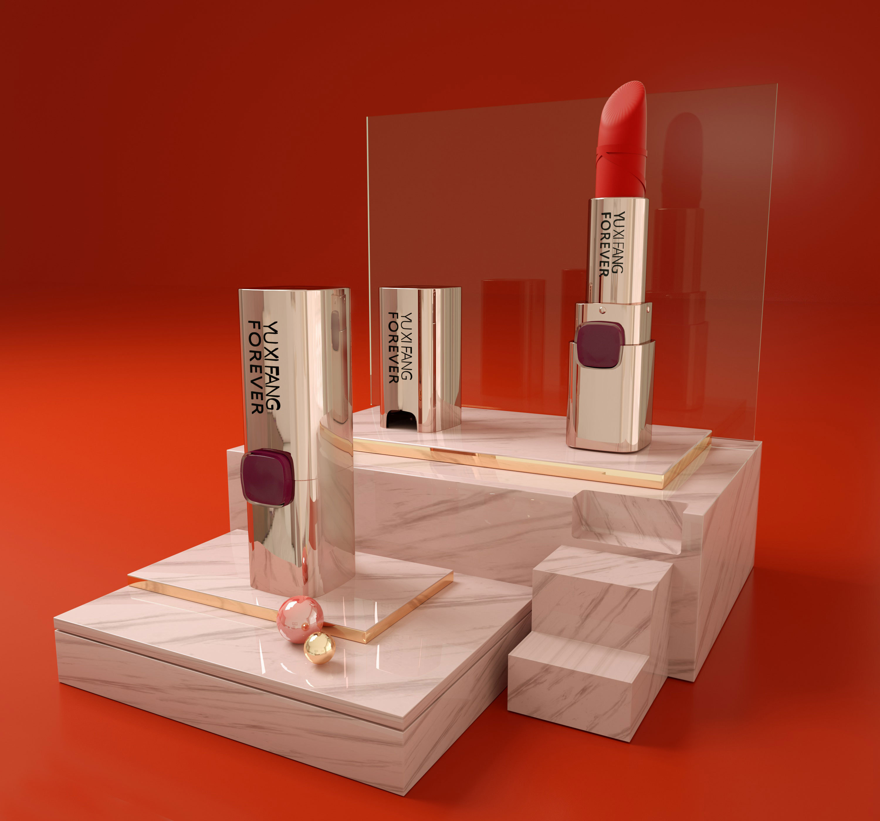 某品牌化妆品展位设计|空间|展陈设计|JanmyTsang - 原创作品 - 站酷 (ZCOOL)