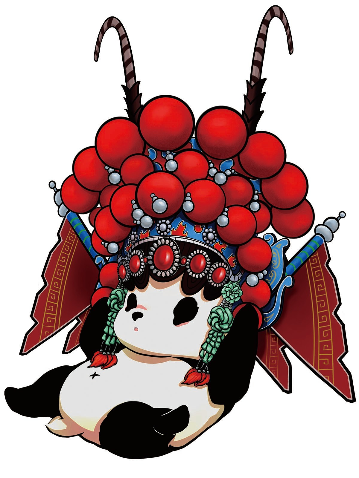 收藏结合熊猫与传统国粹京剧设计的中国风ip形象已参与:「国潮熊猫当