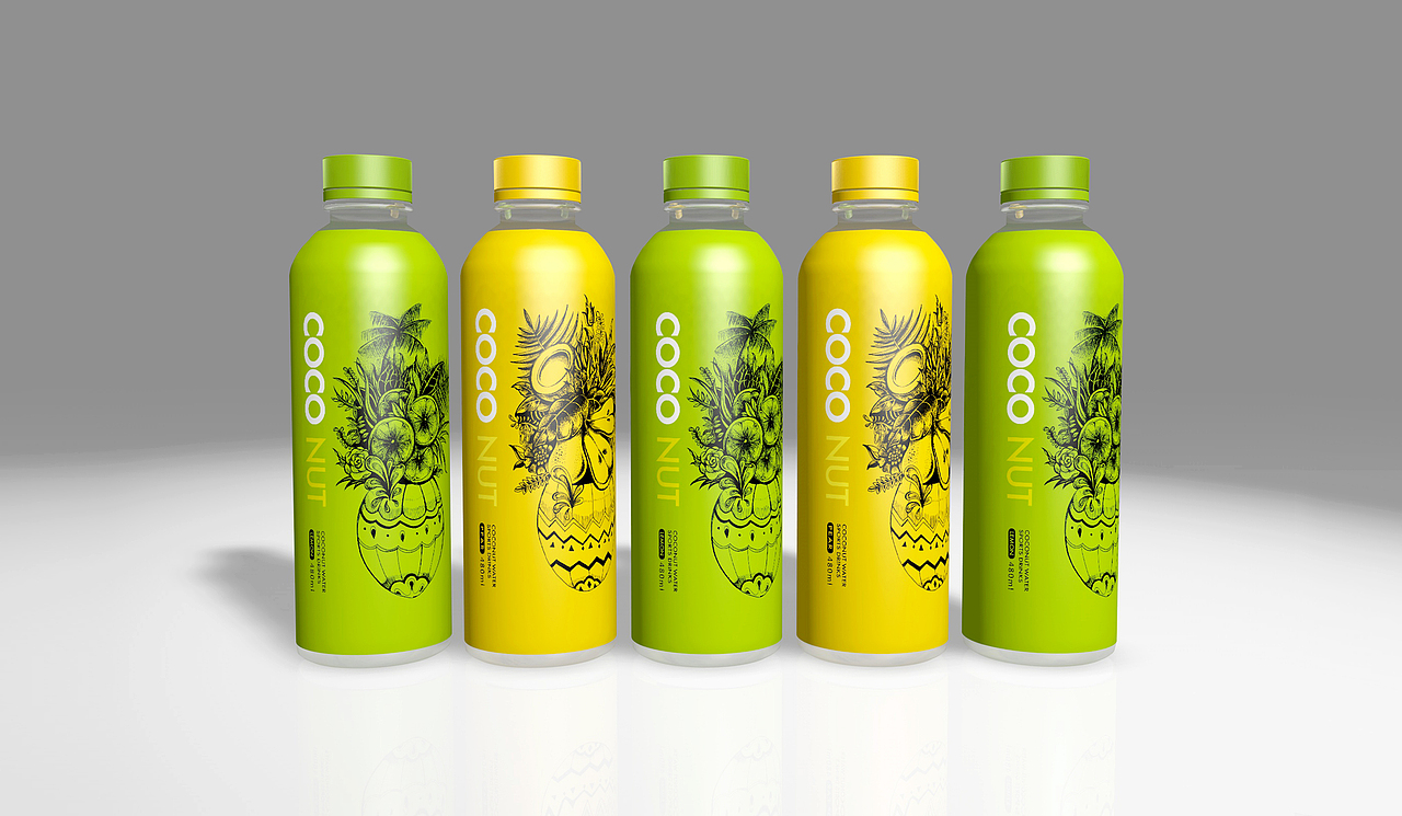 奥格光年作品分享:口渴拿TA椰子水运动饮料品牌体系设计