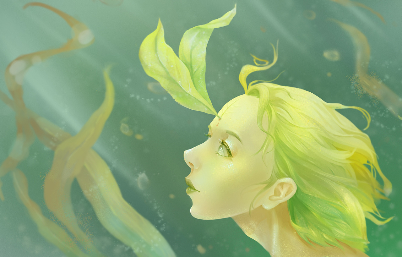 插画习作——《我的头有点痛》