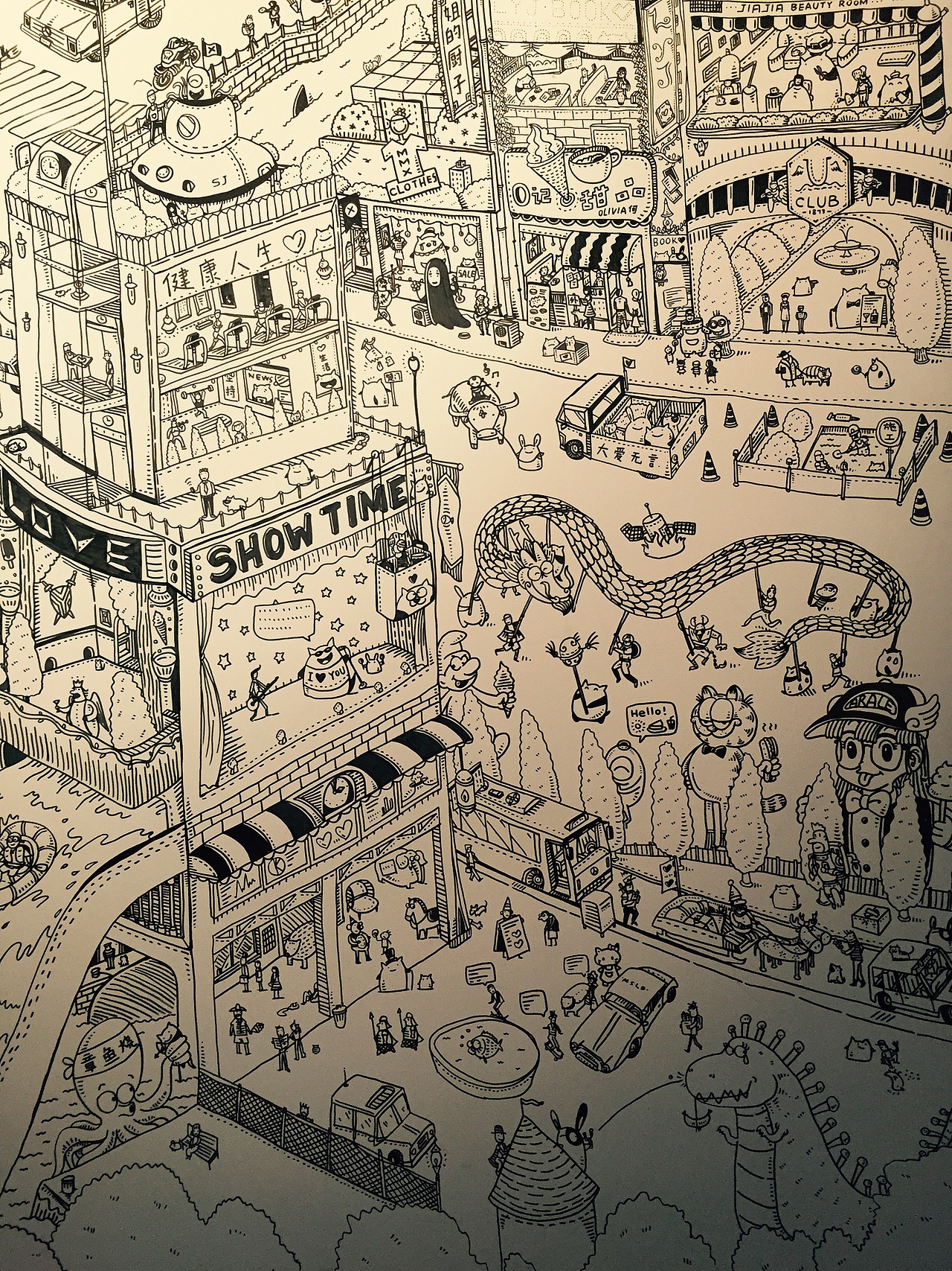 墙上的小世界（图ZMzA3NTUzMDQ=） - 创作习作 - 站酷设计师仙豆的豆原创素材 - 站酷ZCOOL