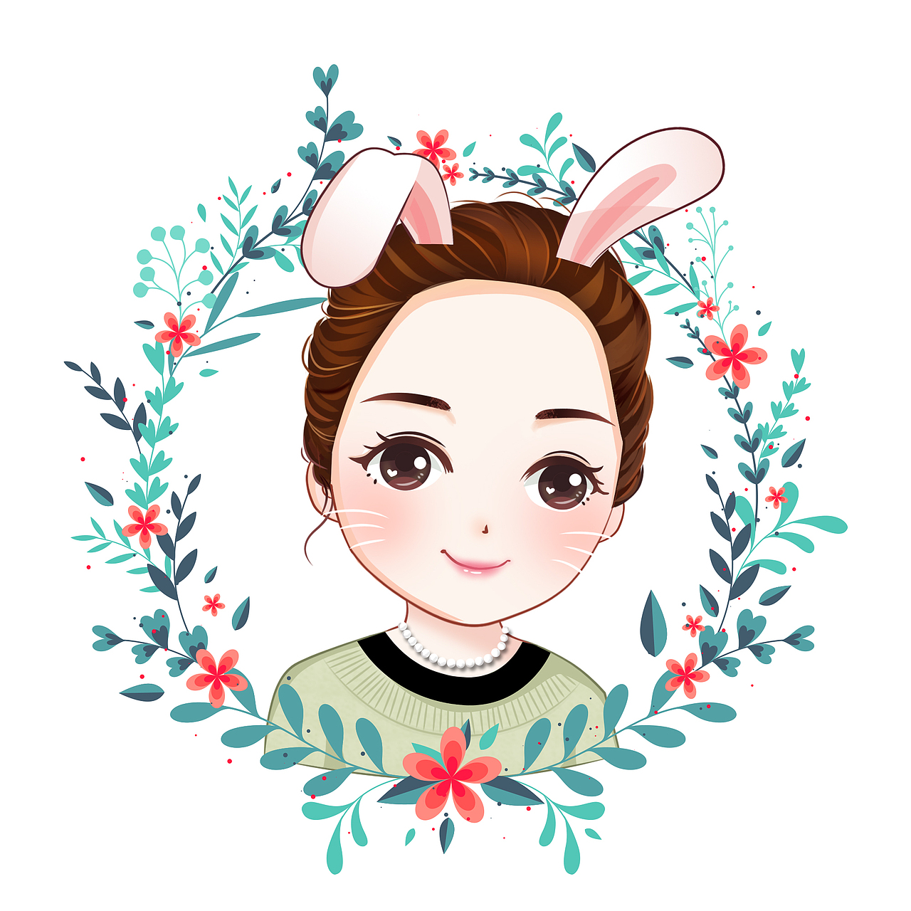 卡通Q版头像（图ZNzkwNDQ1NTY=） - 创作习作 - 站酷设计师蜗牛女王原创素材 - 站酷ZCOOL