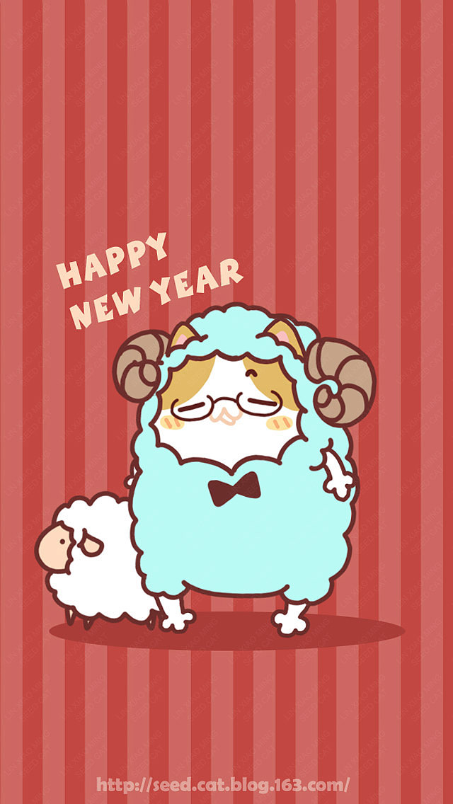 亲，你手机缺新年壁纸吗（图ZMjQzMDkxMjA=） - 商业插画 - 站酷设计师种子猫原创素材 - 站酷ZCOOL