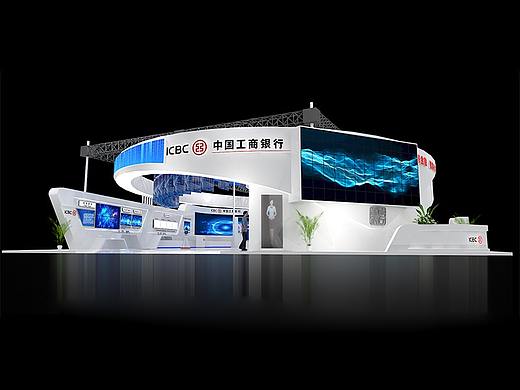 银行展位效果图