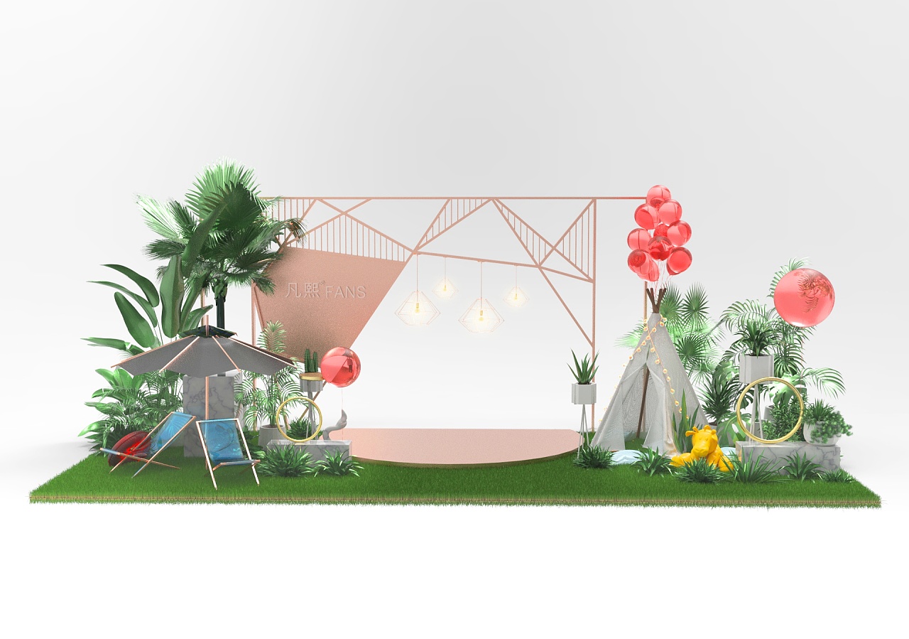 ins森系小舞台|三维|场景|这个超人不会飞 - 原创作品 - 站酷 (zcool)