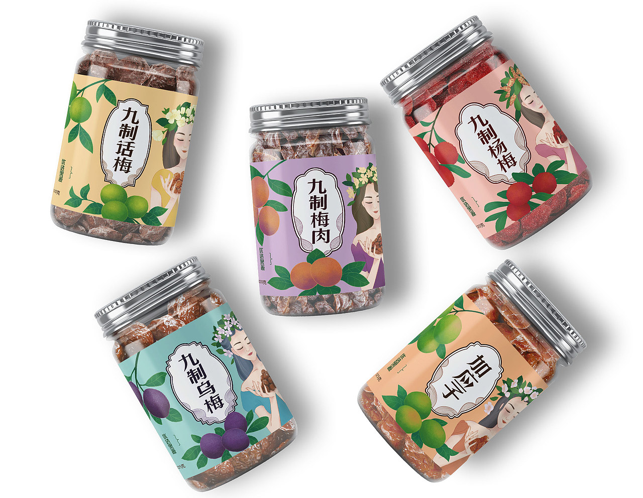 同享食品 | 九制话梅系列罐子包装设计