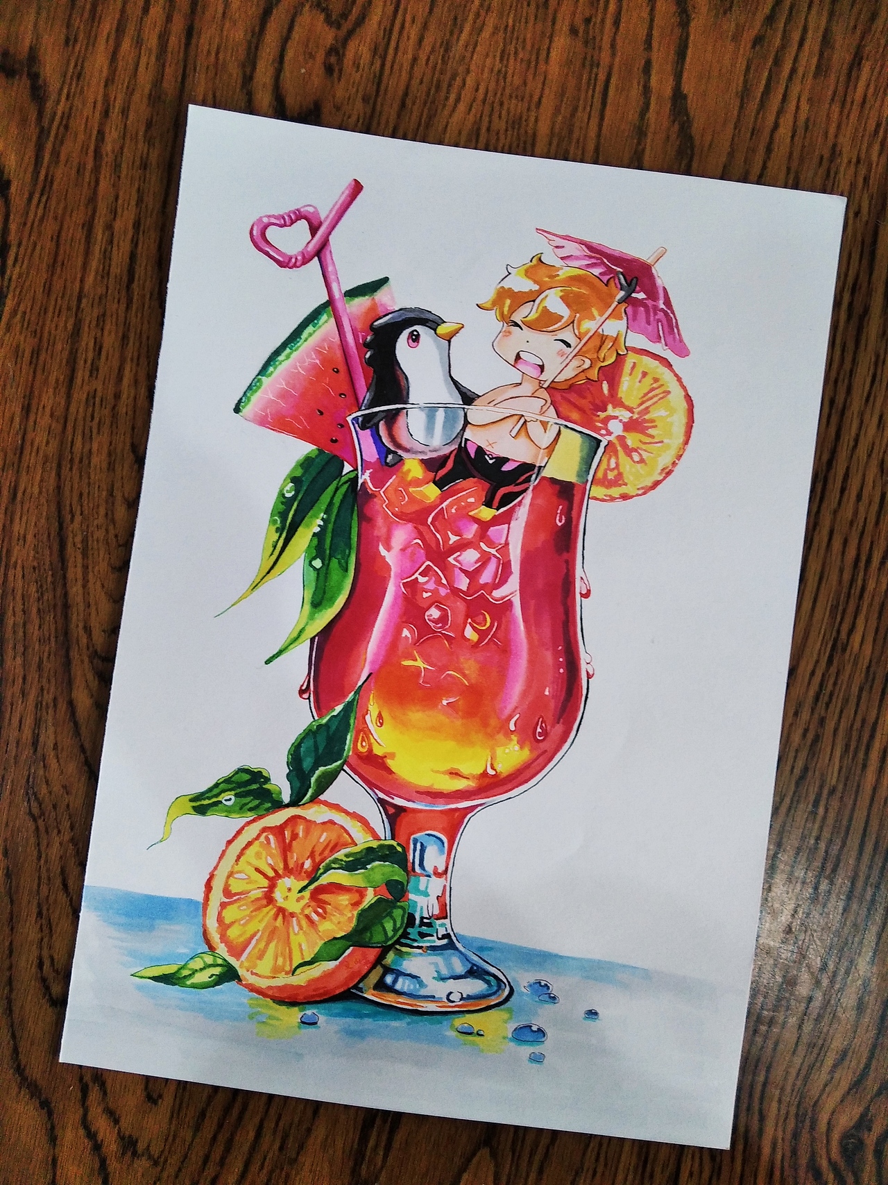 清凉一夏_潘文峰手绘-站酷zcool