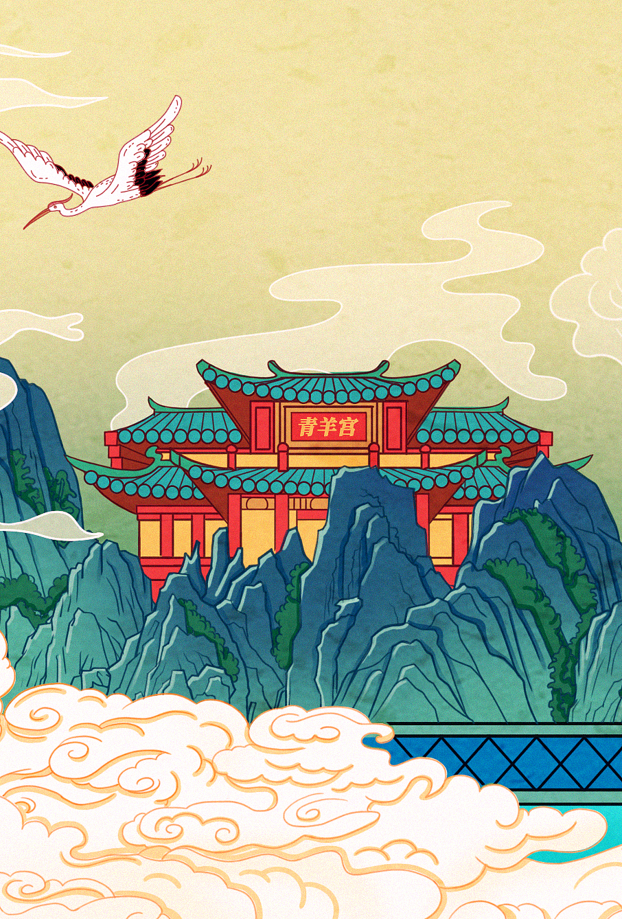 美丽中国|插画|商业插画|旋风风_原创作品-站酷zcool