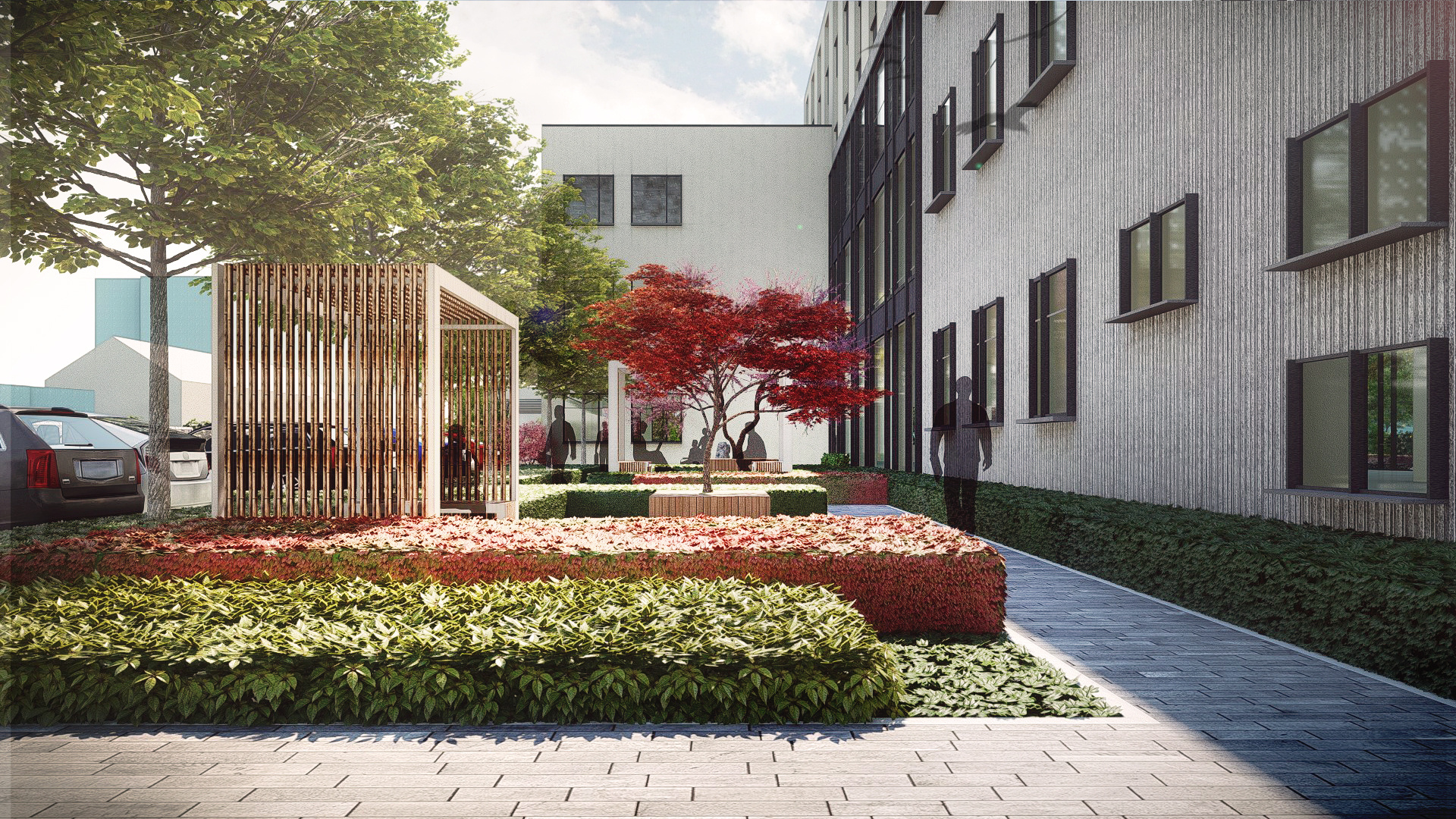 南阳医院绿地改造方案|空间|景观设计|liaochen555 - 原创作品 - 站酷 (ZCOOL)