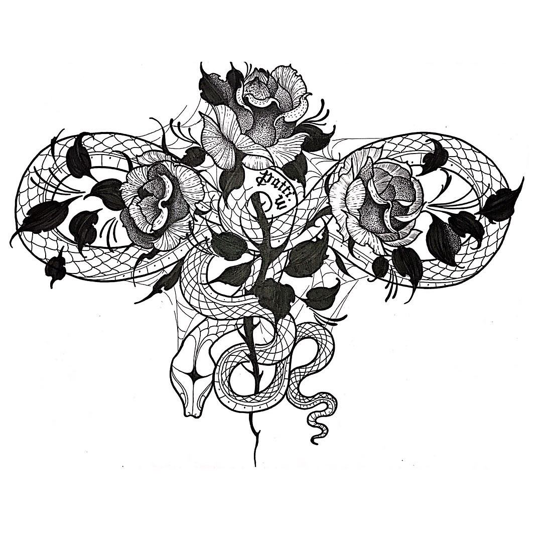 TATTOO DESIGN（图ZMTU1NjM3MzI4） - 艺术插画 - 站酷设计师PattiWWW原创素材 - 站酷ZCOOL