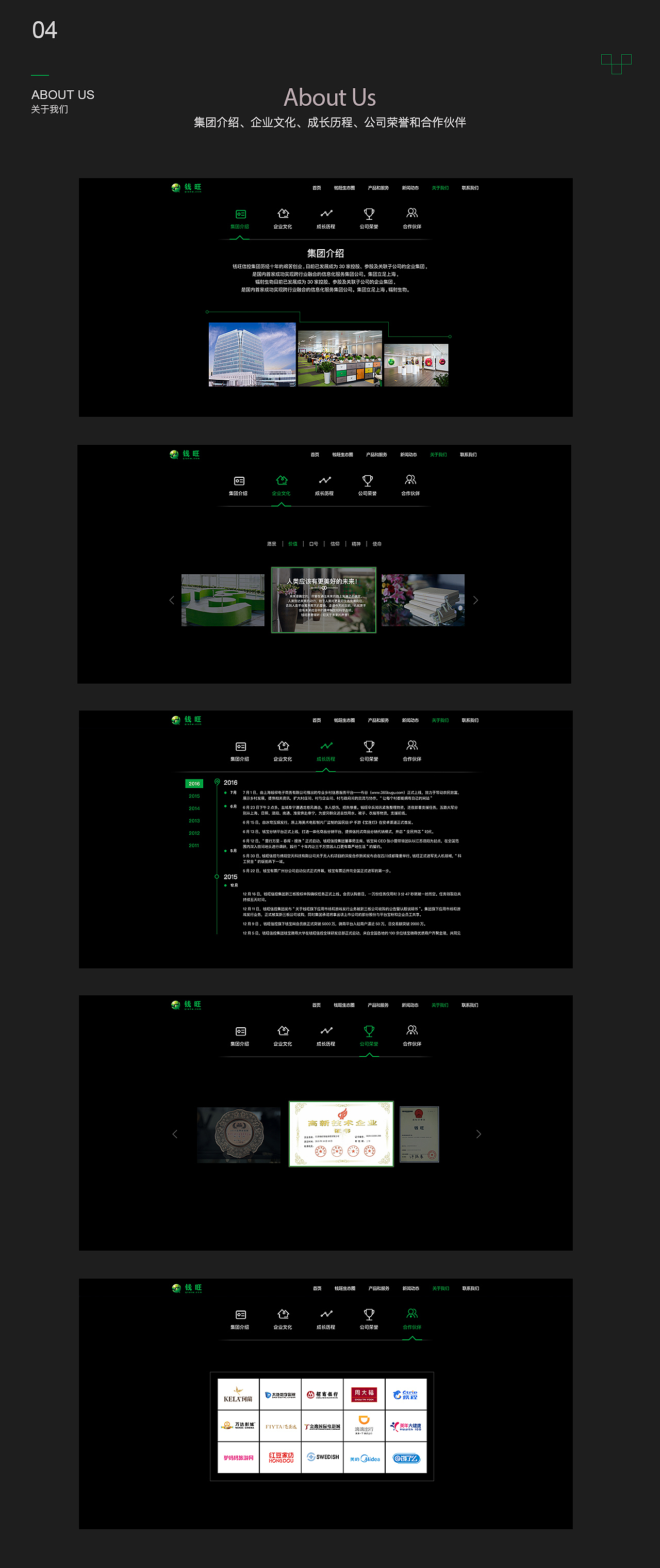 企业官网科技星球绿色网页设计动画（图ZOTIyOTU2OTY=） - 企业官网 - 站酷设计师helen86原创素材 - 站酷ZCOOL