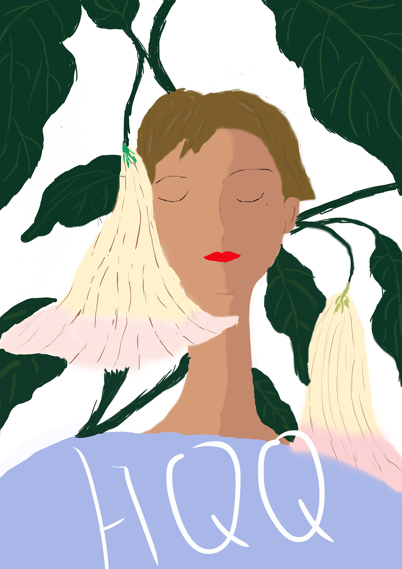 人物插画|插画|创作习作|何仙姑queenie_原创作品-站酷zcool