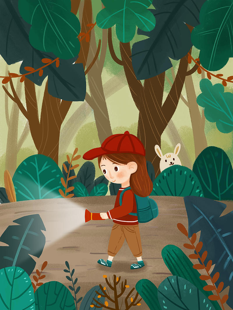 丛林探险系列插画习作