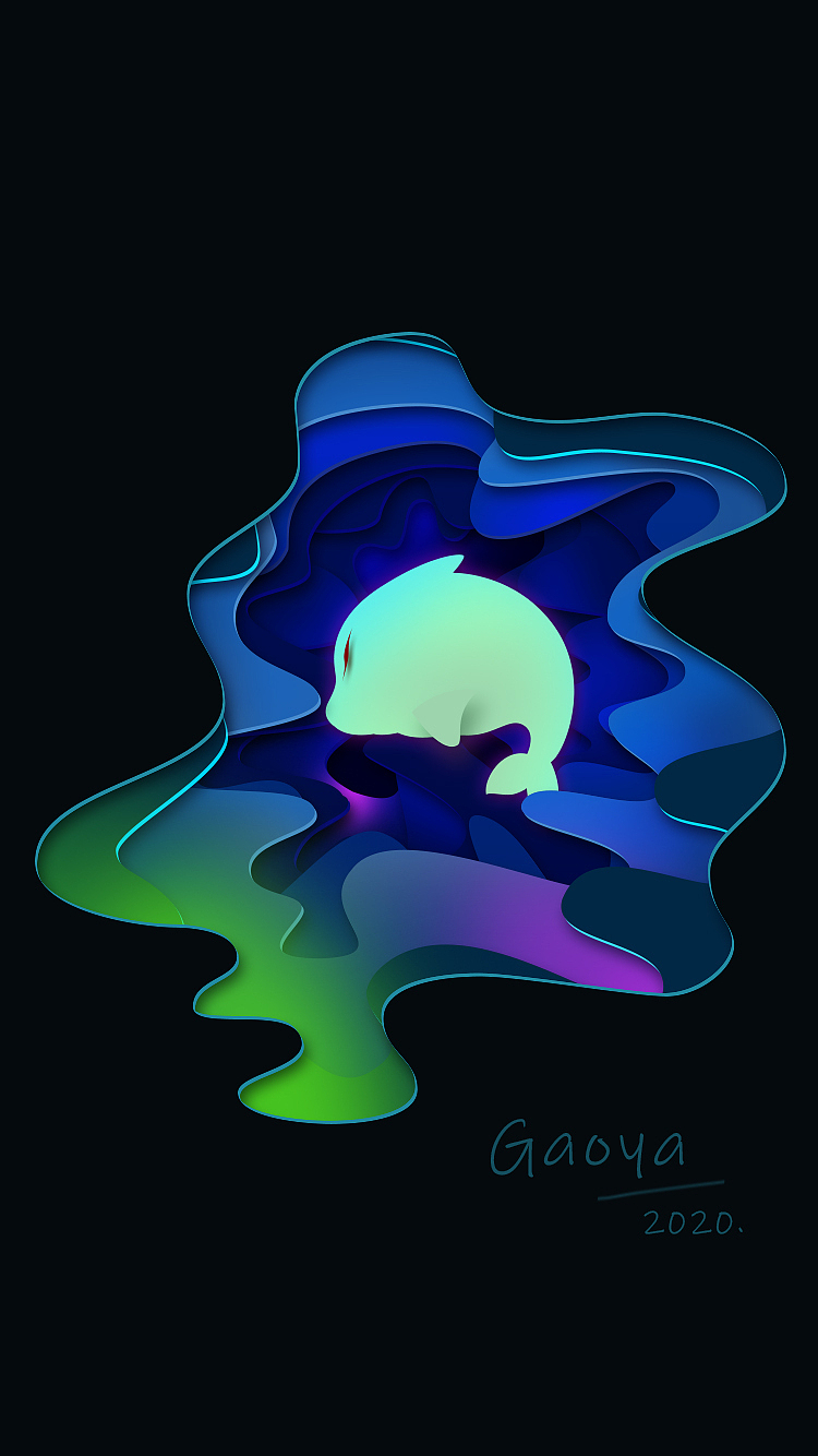 大鱼海棠折纸插画（图ZMTk4NTg4OTE2） - 创作习作 - 站酷设计师小雅蛋原创素材 - 站酷ZCOOL