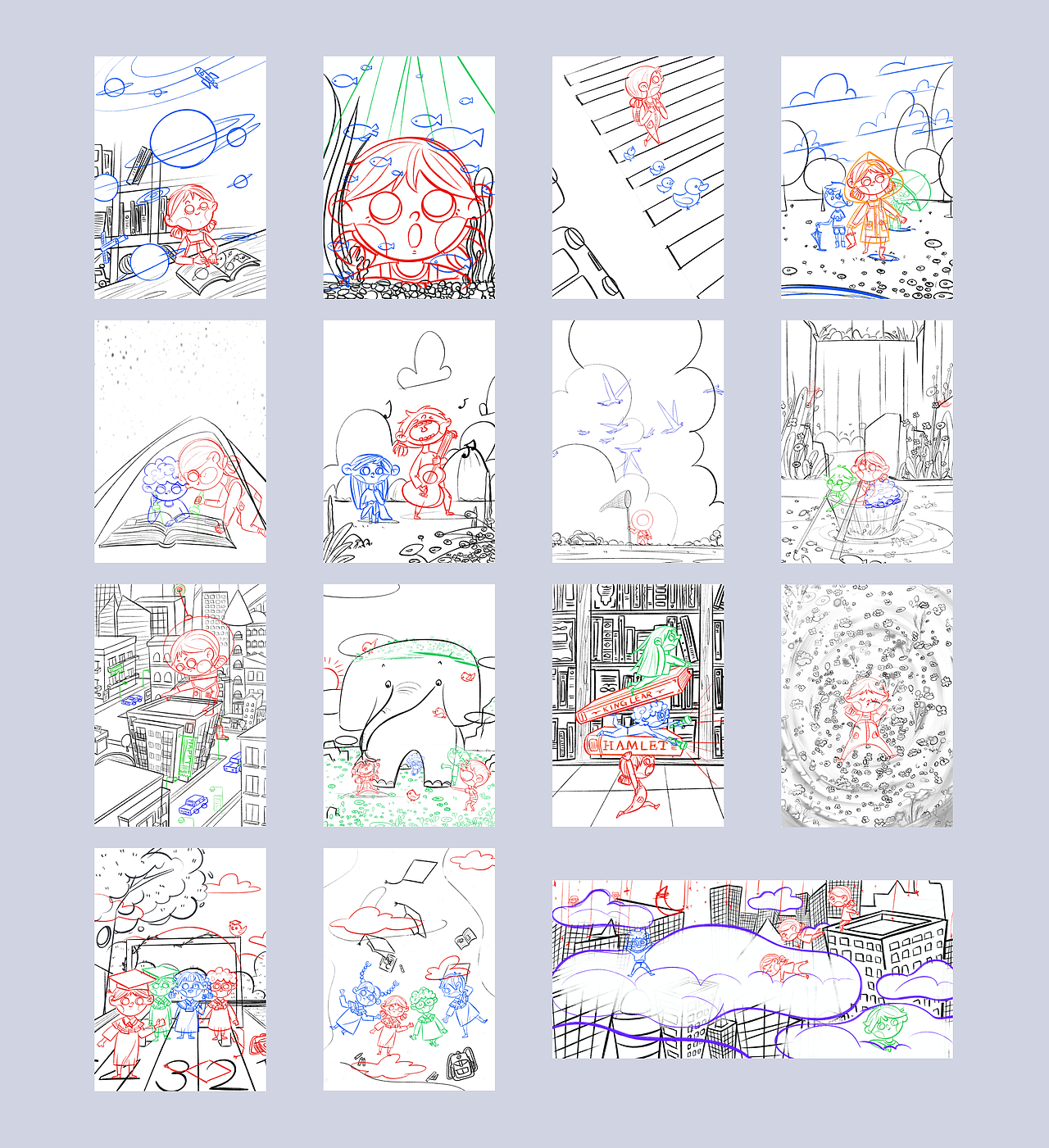 一些关于童年的小故事（图ZMjg3NDU5MjI4） - 儿童插画 - 站酷设计师弯弯Rowan原创素材 - 站酷ZCOOL