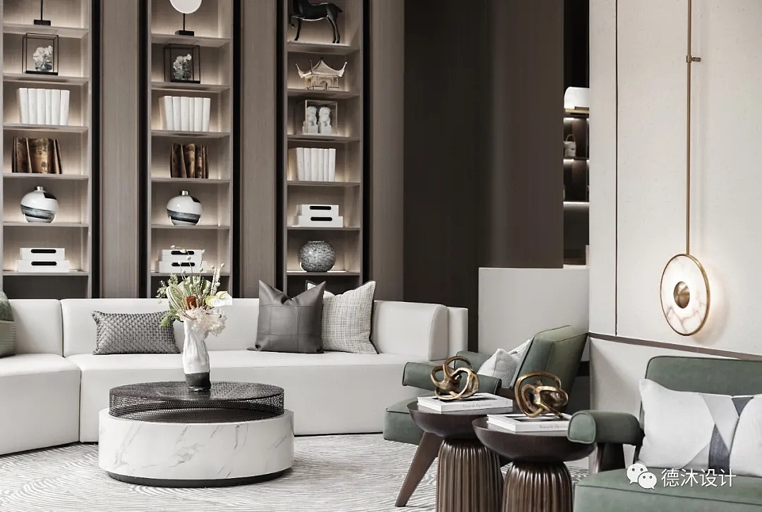 德沐设计| 简约中式-营销中心​（图ZMjg1OTQzNDcy） - 商业空间设计 - 站酷设计师德沐设计原创素材 - 站酷ZCOOL
