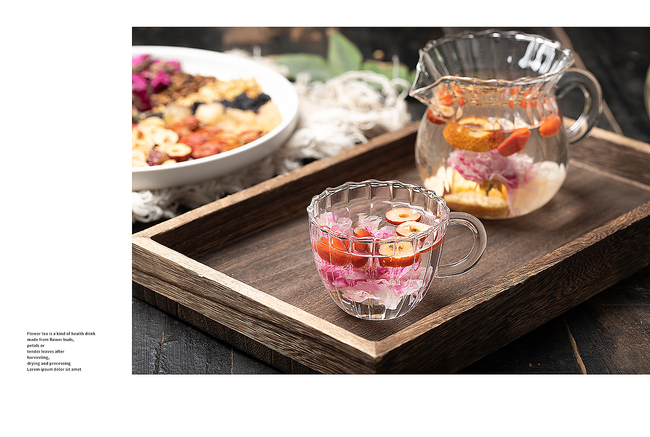 花茶花草养生茶-人参红枣枸杞玫瑰花茶（图ZMjQxNzE4NjI0） - 产品摄影 - 站酷设计师琦林摄影原创素材 - 站酷ZCOOL
