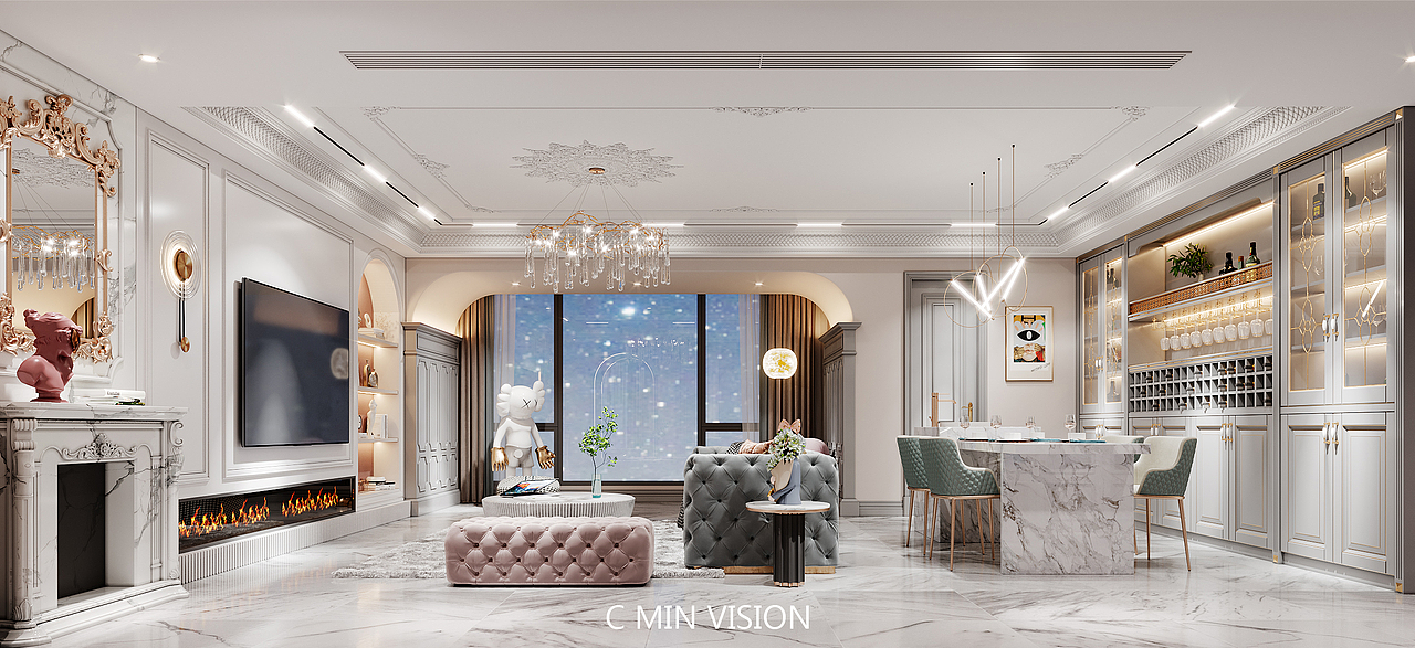 梦幻奶油味-法式轻奢大平层