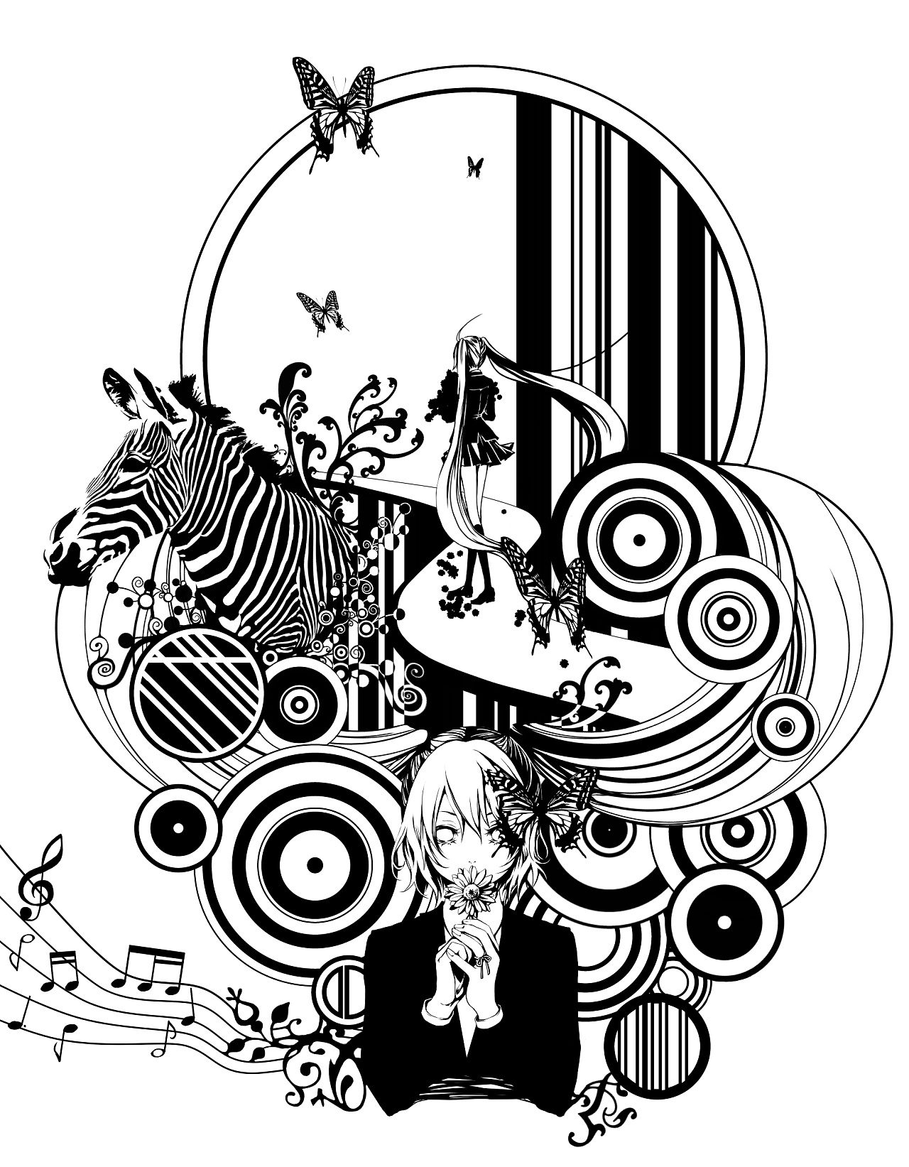 漫画《黑白和彩绘》精