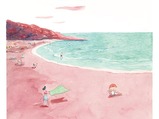 去海边（个人主页-ZNTUzNDUwNDQ=） - 绘本 - 站酷设计师木格儿muge原创素材 - 站酷ZCOOL