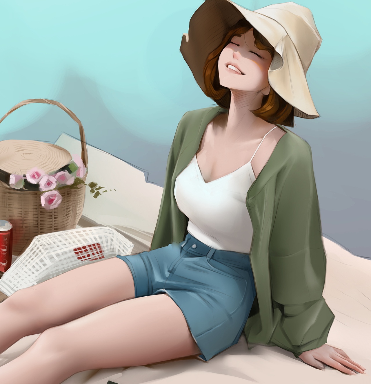 人物板绘练习（图ZMzI1NDQ0MTQ0） - 创作习作 - 站酷设计师kk羽原创素材 - 站酷ZCOOL