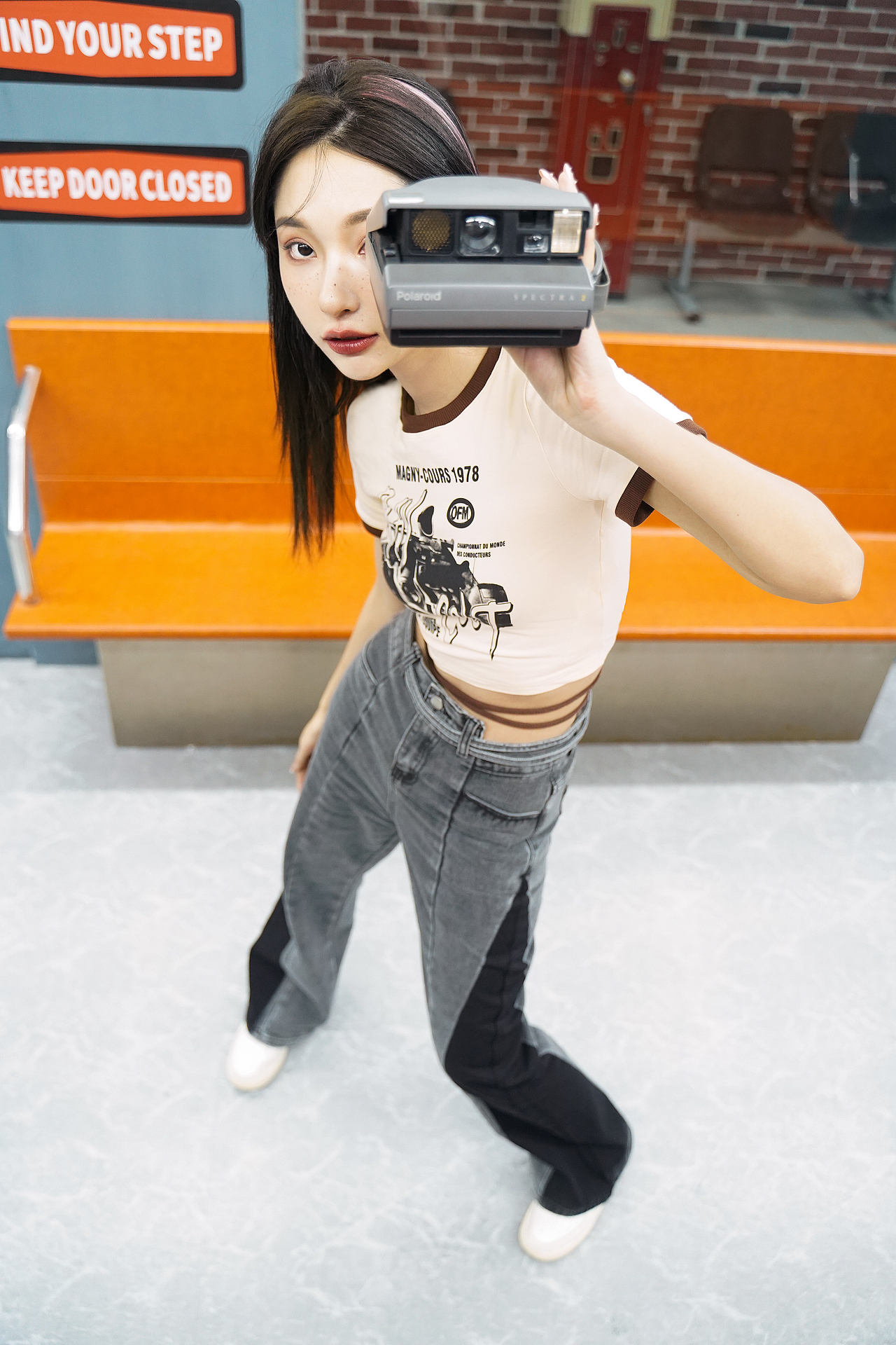 📹复古Y2K千禧辣妹（图ZMzAyNTk2MTI4） - 人像摄影 - 站酷设计师月半桔原创素材 - 站酷ZCOOL