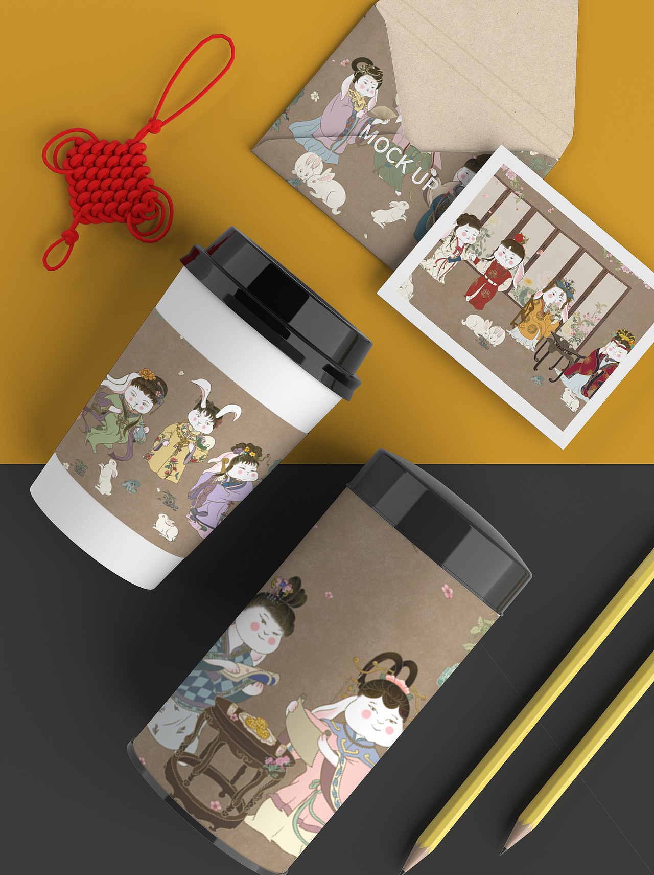 兔年IP卷—梦回红楼（图ZMzAzNDcxMDA4） - 商业插画 - 站酷设计师柠檬甜不甜l原创素材 - 站酷ZCOOL