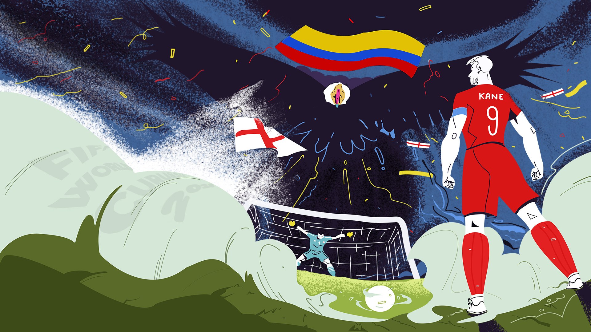 手绘插画风格海报