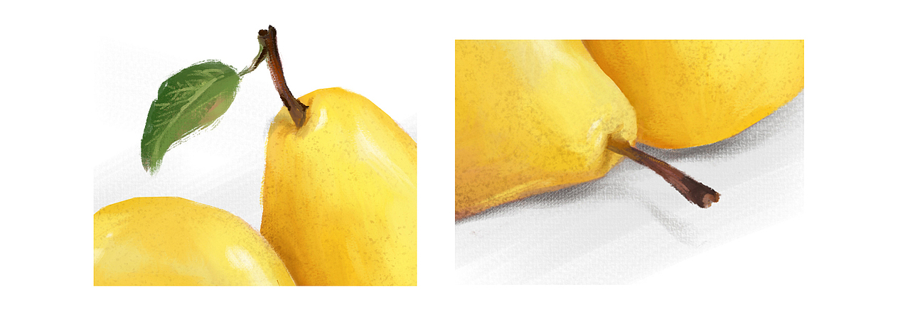 第4集：水果PS板绘-梨子绘制过程（图ZMjAxODQzNTU2） - 创作习作 - 站酷设计师我是十六原创素材 - 站酷ZCOOL