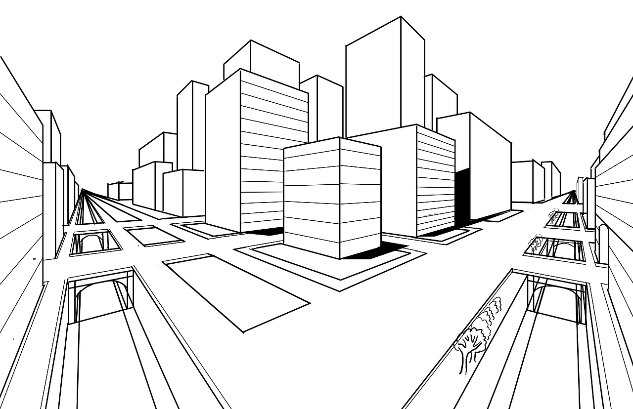 透视练习（图ZMjU4ODc4NDIw） - 创作习作 - 站酷设计师张子午插画原创素材 - 站酷ZCOOL