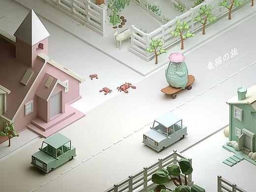 C4Dの龙猫之旅 场景延展