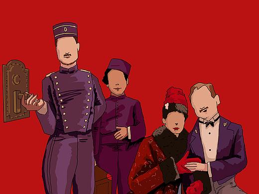 布达佩斯大饭店-插画练习